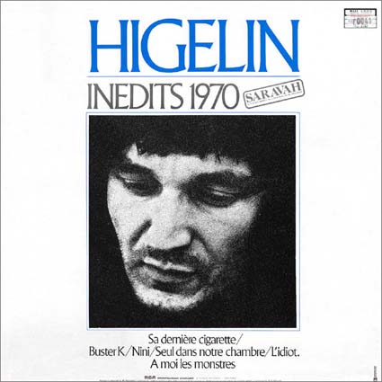 Jacques HIGELIN inédits 1970
